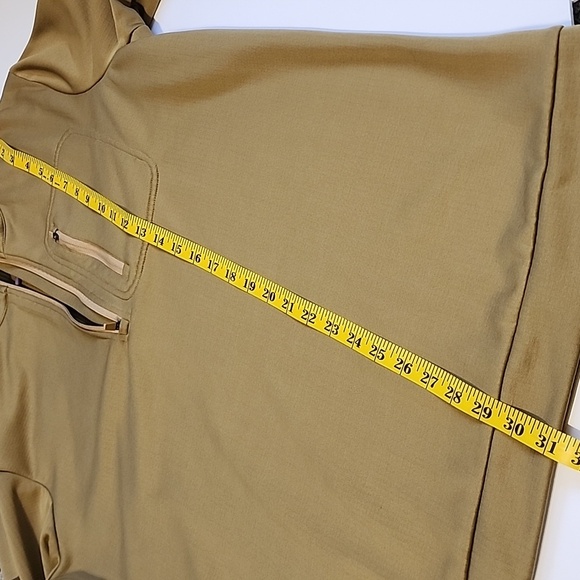 Grunt Style 2XL Tactical Pullover Hoodie Quarter Zip Coyote Brown USA Flag - Picture 15 of 16